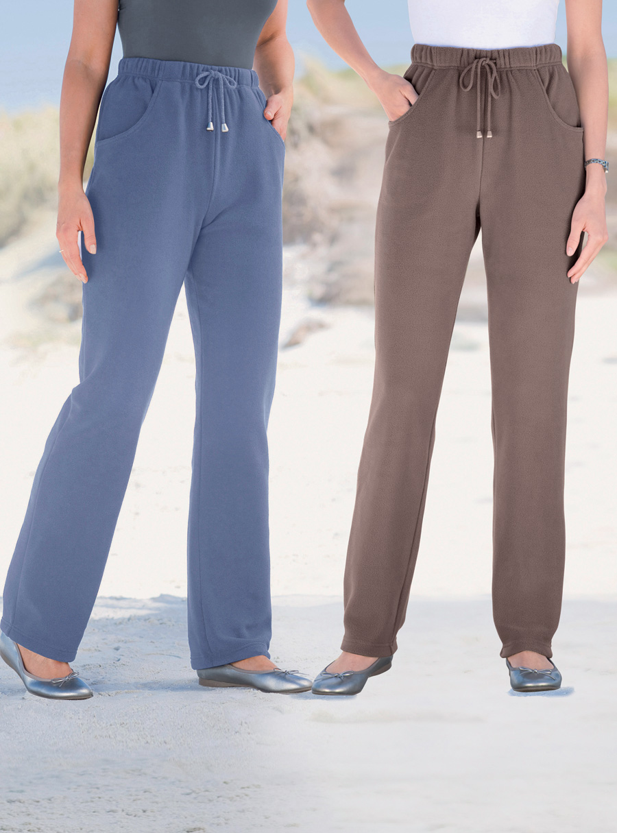2 Pack Fleece Pants - Short Length - Damart