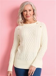 Basket Weave Knit Sweater