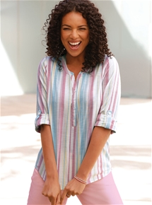 Comfort Stripe Blouse
