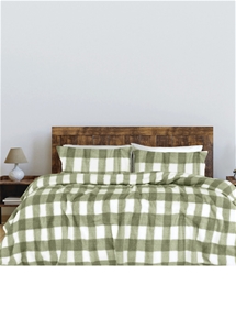 Lawson Sherpa Check Quilt Cover Set